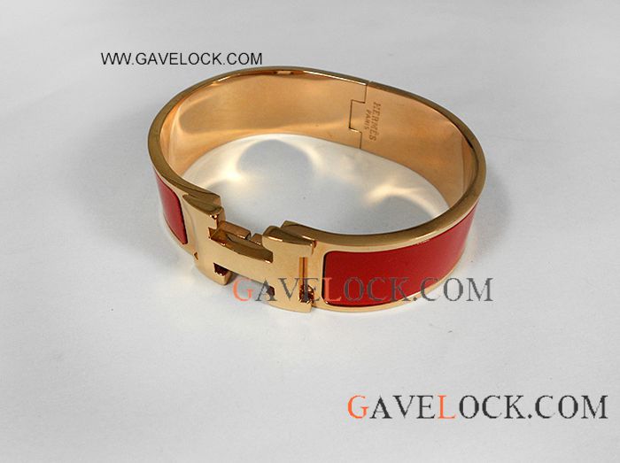 Hermes Bracelet Fake Classic 'H' LOGO Bangle - Buy Replica Jewelry 9048